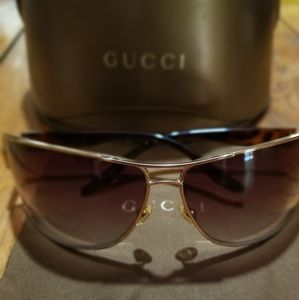 🔹VTG Y2K GUCCI Sunglasses GG 1894/S Gold Brown